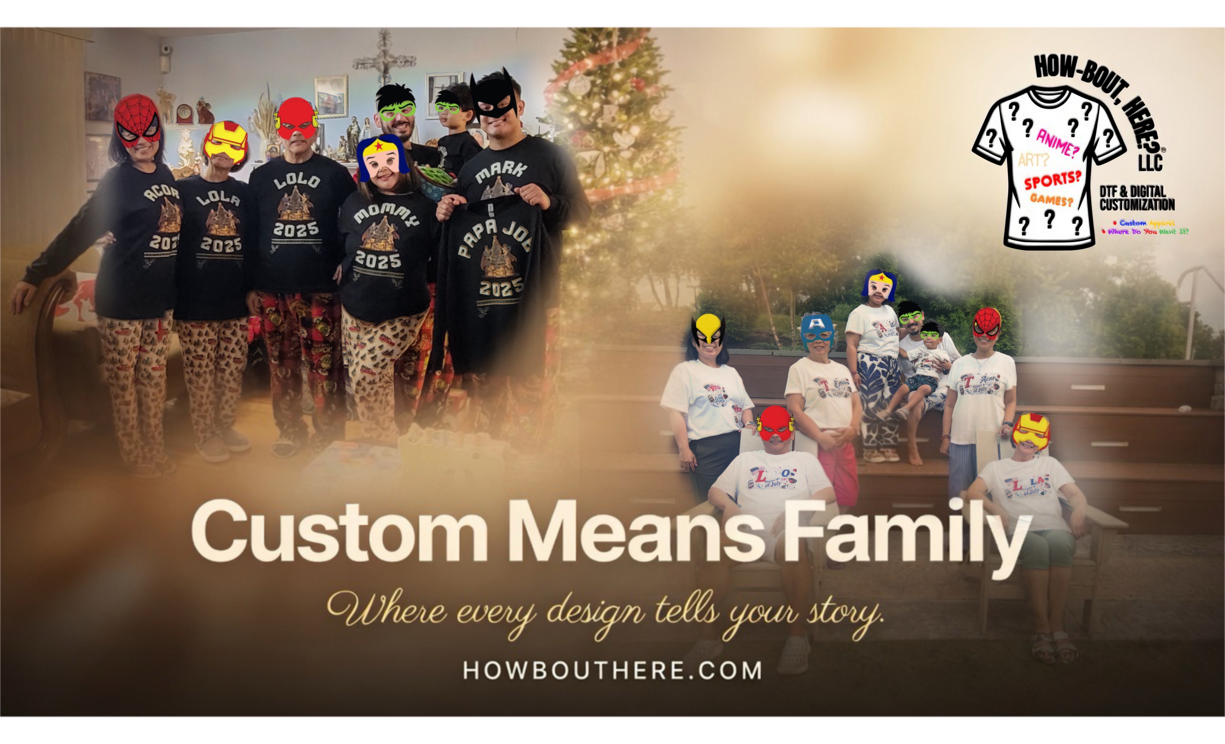 Custom Means Family - How Bout Here LLC